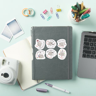 FUNNY POSSUM ANIMAL STICKERS SET 
