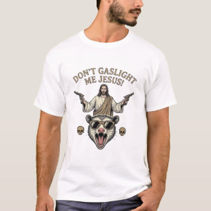 Funny Possum Jesus Vintage Engraving Shirt Design_