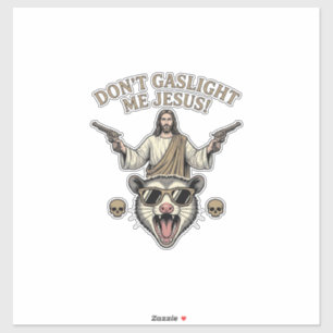 Funny Possum Jesus Vintage Engraving Shirt Design_