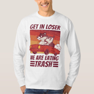 Funny Possum Racoon Eating Trash Car T-Shirt