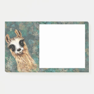 Funny Post it Notes with Curious Baby Llama