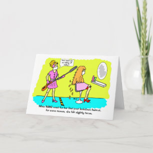 Funny Post Lockdown Tense Haircut Female Birthday Card