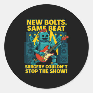 Funny Post Opt Scoliosis Surgery Recovery Kid Clot Classic Round Sticker