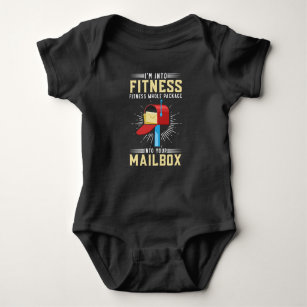 Funny Postal Worker Fitness Postman Baby Bodysuit