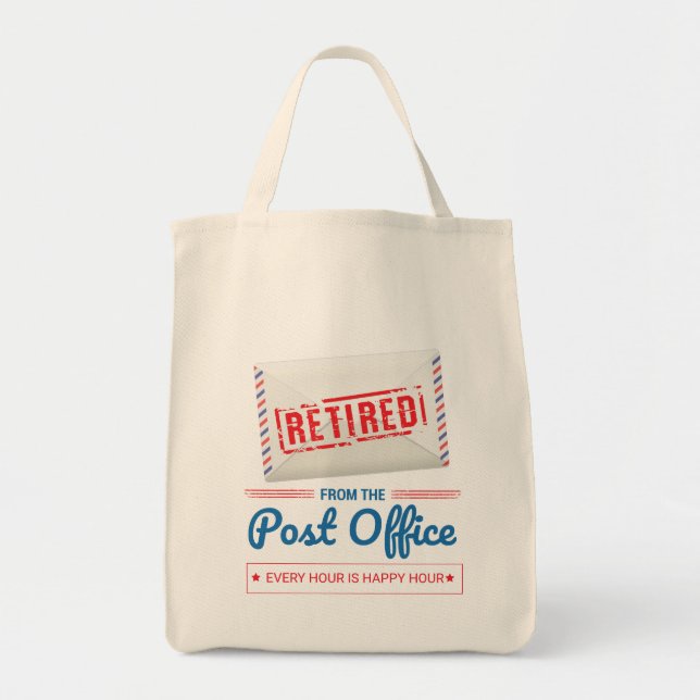 Funny Postal Worker Mail Carrier Retirement Swag Tote Bag (Front)