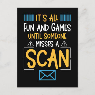 Funny Postal Worker Mailman Postcard