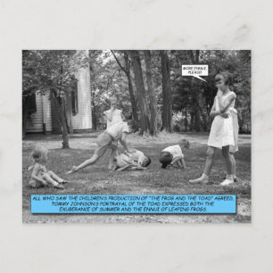 Funny Postcard - Leapfrog