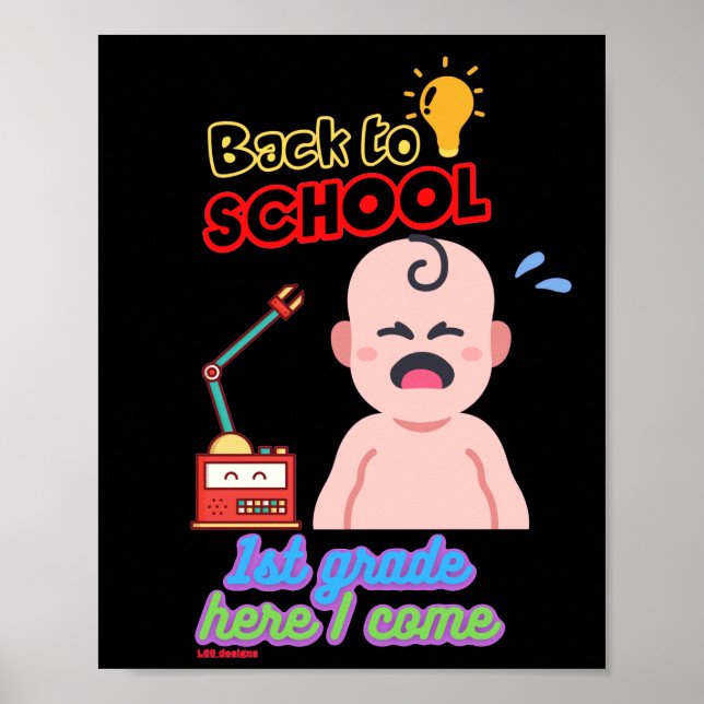 funny poster "BACK TO SCHOOL" (Front)