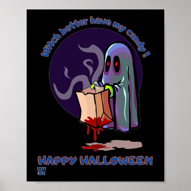 funny poster  "HAPPY HALLOWEEN 2" (Front)