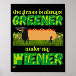 funny poster "MY WIENER"