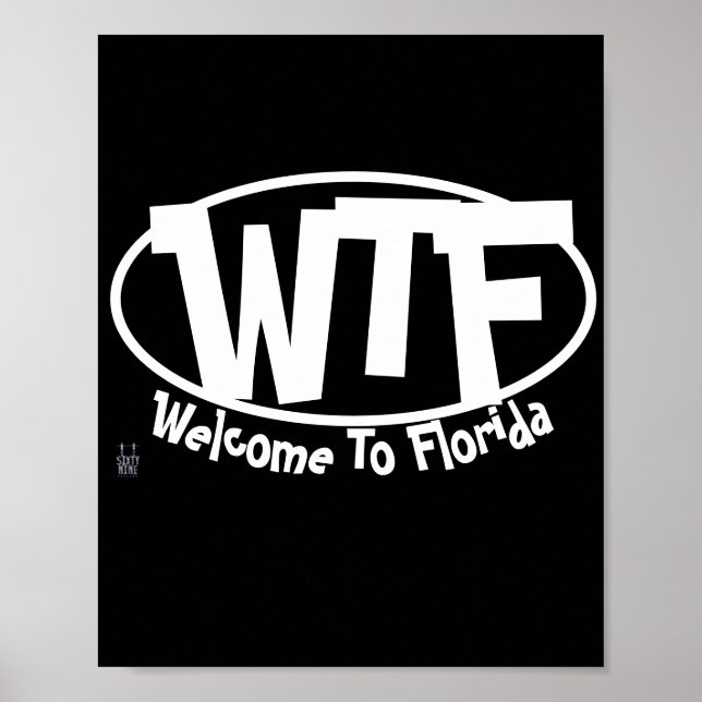 Funny poster  "Welcome to Florida" (Front)