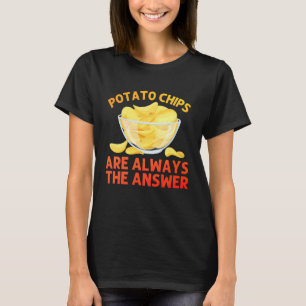 Funny Potato Chips Art for Men Women Kids Bag of C T-Shirt