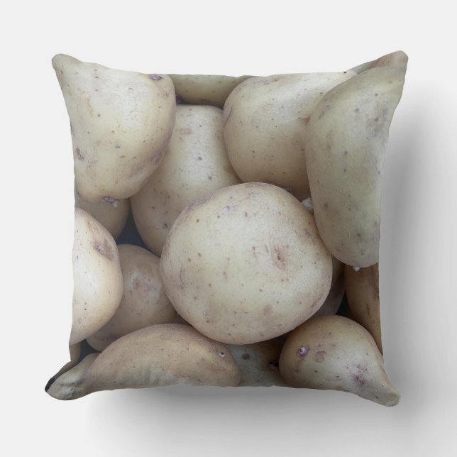 Funny Potato design for Couch Photo Throw Pillow (Front)