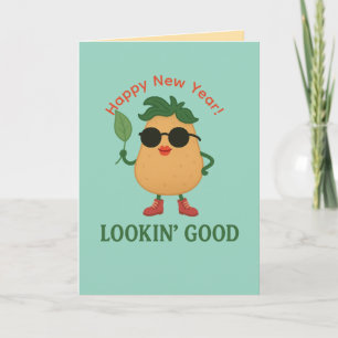 Funny Potato Greeting Card