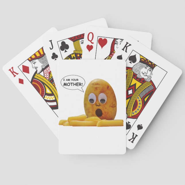Funny  Potato Mother Playing Cards (Back)