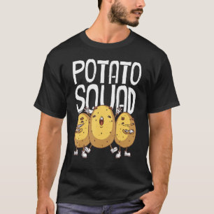 Funny Potato Squad  For Men Women Cool Vegetarian  T-Shirt