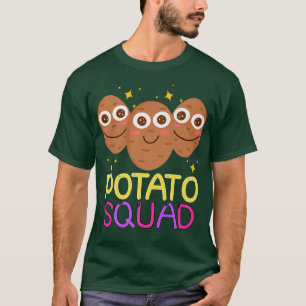 Funny Potato Squad For Men Women Cool Vegetarian T T-Shirt