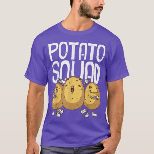 Funny Potato Squad Gift For Men Women Cool Vegetar T-Shirt