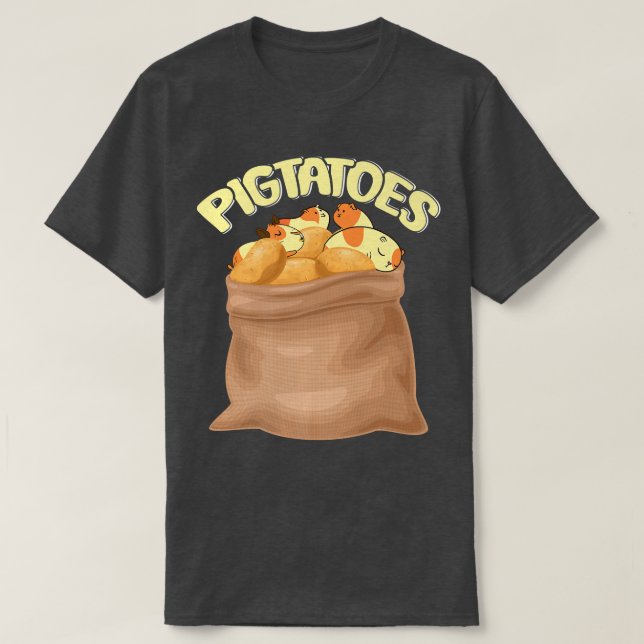 Funny Potatoe Guinea Pig Premium T-Shirt (Design Front)