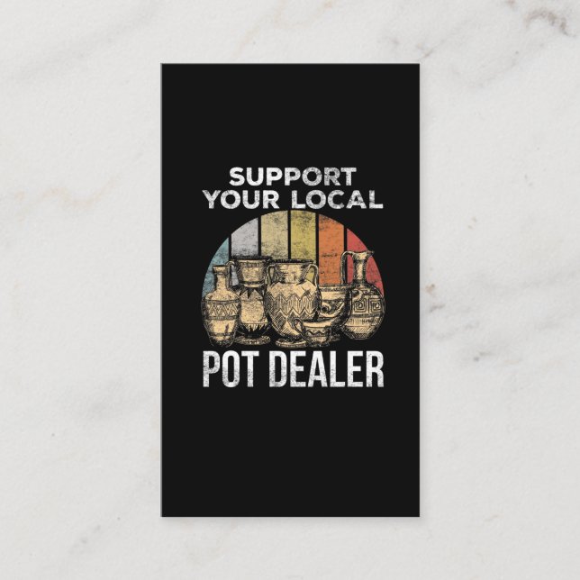 Funny Pottery Joke for Clay Potter Business Card (Front)