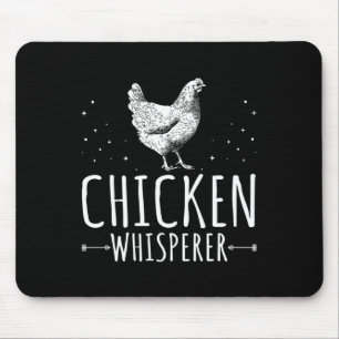 Funny Poultry Chicken Lover Farmer Pet Chicken Whi Mouse Pad