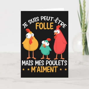 Funny Poultry Love Chicken Farmer Chicken Card