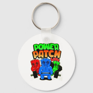 Funny Power Patch Lifts Weightlifting Bodybuilding Key Ring