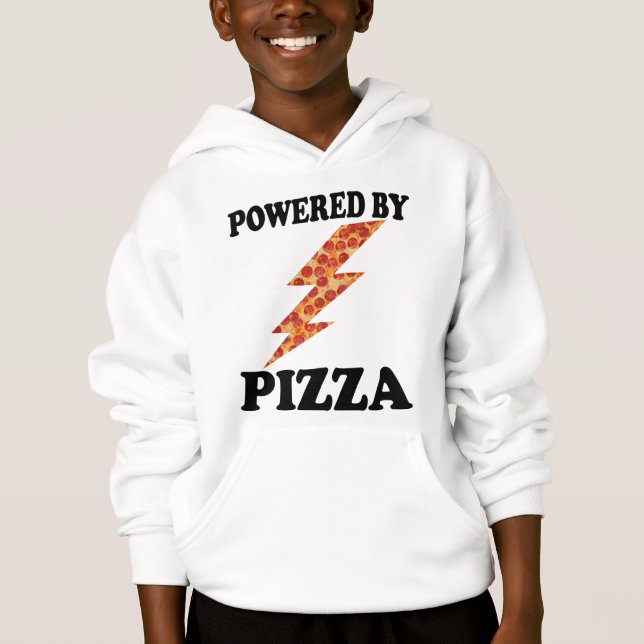 Funny Powered By Pizza Cool Pizza     (Front)