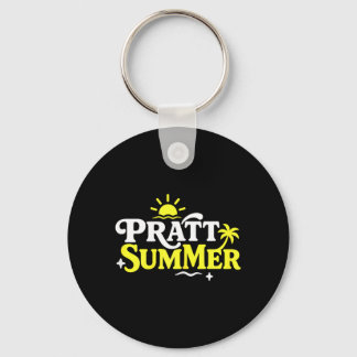 Funny Pratt Summer Graphic Design Key Ring