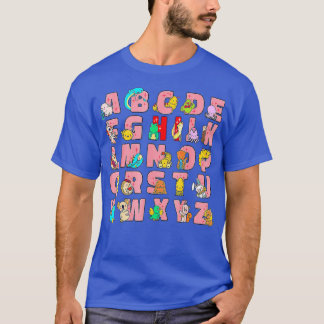 Funny Pre K Kindergarten Hi Alphabet Back To Schoo T-Shirt