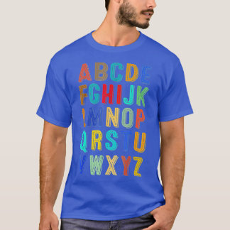 Funny Pre K Kindergarten Hi Alphabet Back To Schoo T-Shirt