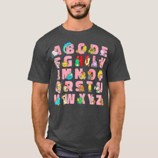 Funny Pre K Kindergarten Hi Alphabet Back To Schoo T-Shirt