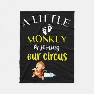 Funny Pregnancy Announcement New Baby Reveal  Fleece Blanket