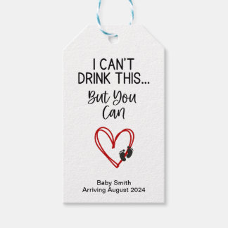 Funny Pregnancy Announcement Personalised Tag