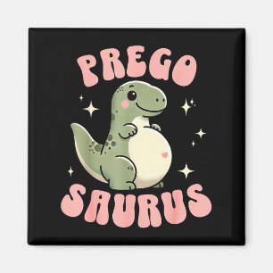 Funny pregnant mum expecting mama to be pregosauru magnet