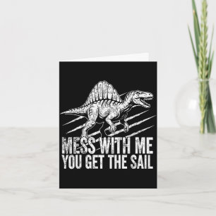 Funny prehistoric sail raptor spinosaurus dinosaur card