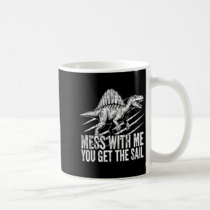 Funny prehistoric sail raptor spinosaurus dinosaur coffee mug