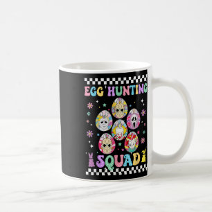 Funny Prepare To Groovy Dye Horror Egg Hunting Squ Coffee Mug