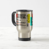 Funny Prescription Coffee Label Personalised   Travel Mug (Front Left)