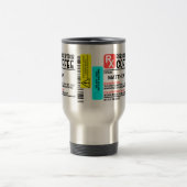 Funny Prescription Coffee Label Personalised   Travel Mug (Center)