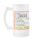 Funny Prescription Label Frosted Beer Mug
