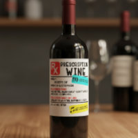 Funny Prescription Wine Warning Label Wedding Gift