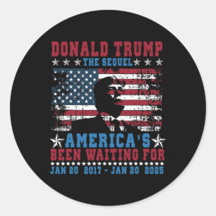 Funny President Donald Trump Inauguration Day 2025 Classic Round Sticker