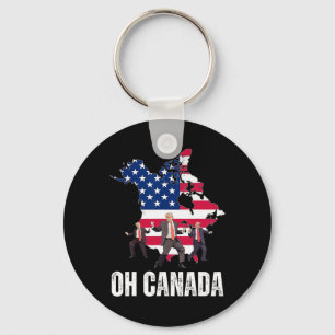 Funny President Donald Trump Oh Canada Usa America Key Ring
