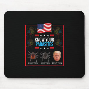 Funny President Donald Trump Parasite Lunatic T Sh Mouse Pad