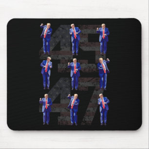 Funny President Trump 4547 Dancing Dance Moves Meg Mouse Pad