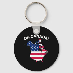 Funny President Trump Saying Oh Canada Usa America Key Ring