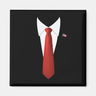 Funny President Trump Suit Lazy Halloween Costume  Magnet