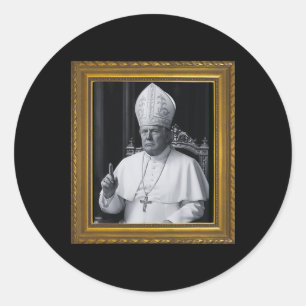 Funny President Trump Wants To Be The Next Pope Ch Classic Round Sticker