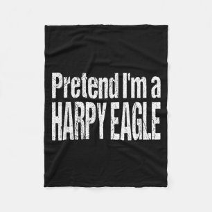 Funny Pretend A Harpy Eagle Costume Lazy Halloween Fleece Blanket
